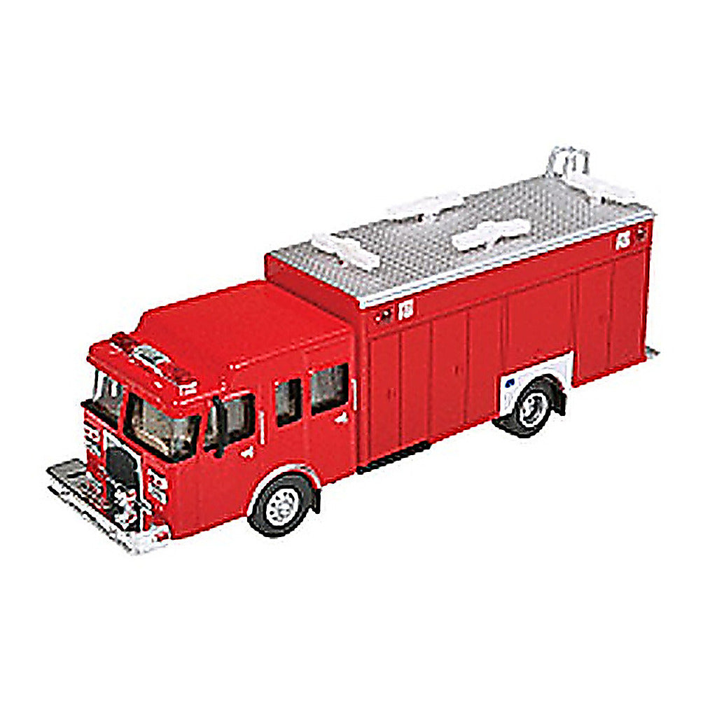 Walthers SceneMaster 949-13802 HO Hazardous Materials Fire Truck Red