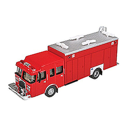 Walthers SceneMaster 949-13802 HO Hazardous Materials Fire Truck Red