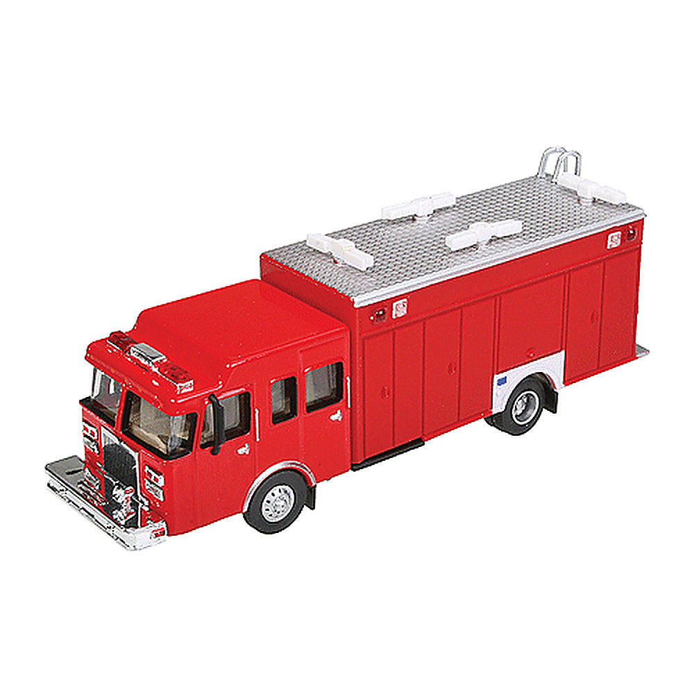 Walthers SceneMaster 949-13802 HO Hazardous Materials Fire Truck Red