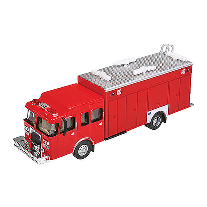 Walthers SceneMaster 949-13802 HO Hazardous Materials Fire Truck Red