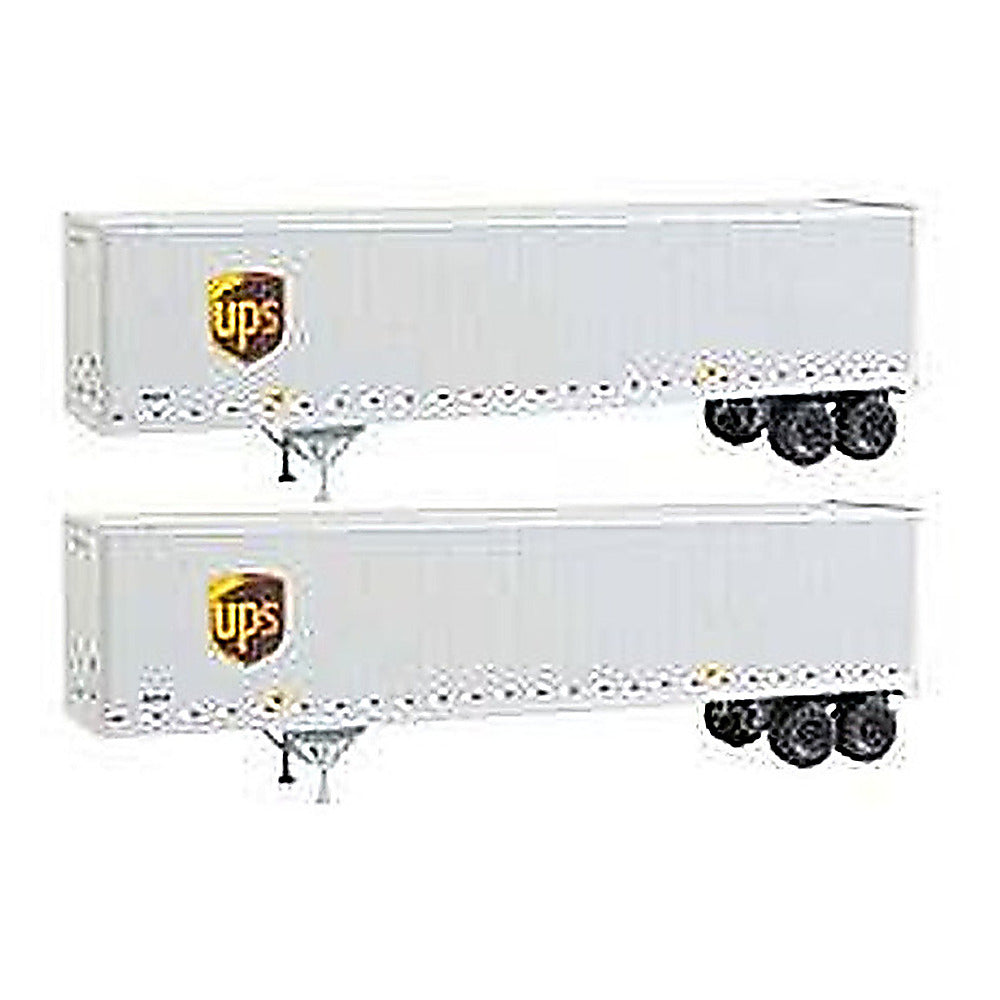 Walthers SceneMaster 949-2213 HO 45' Stoughton Trailer UPS 2-Pack