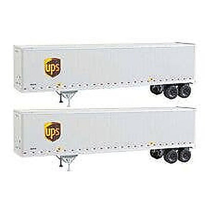 Walthers SceneMaster 949-2213 HO 45' Stoughton Trailer UPS 2-Pack