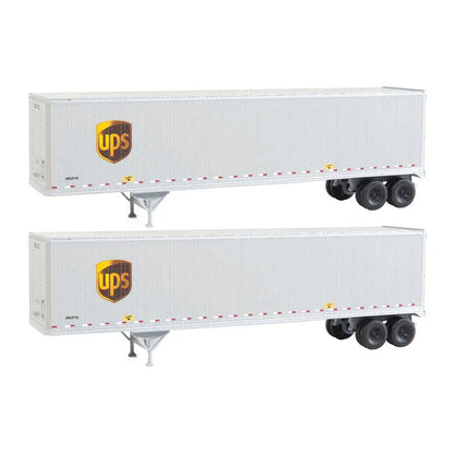 Walthers SceneMaster 949-2213 HO 45' Stoughton Trailer UPS 2-Pack