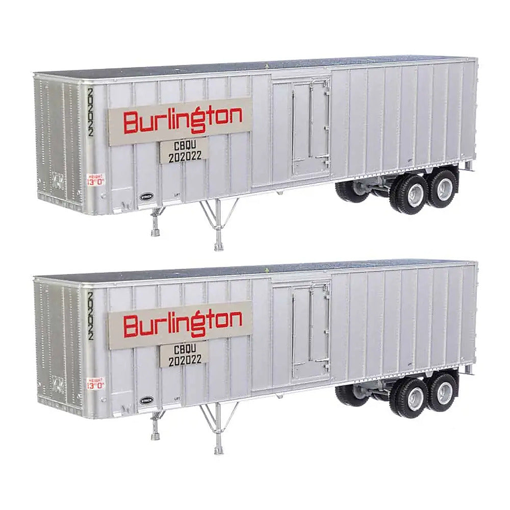 Walthers SceneMaster 949-2600 HO 40' Flexi-Van Trailer CB&Q