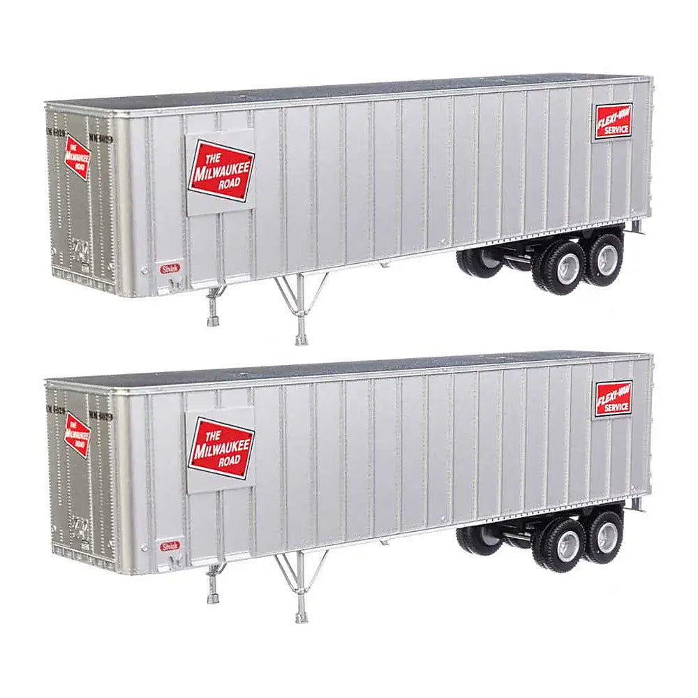 Walthers SceneMaster 2603 HO Flexi-Van 40' Trailer Milwaukee #1