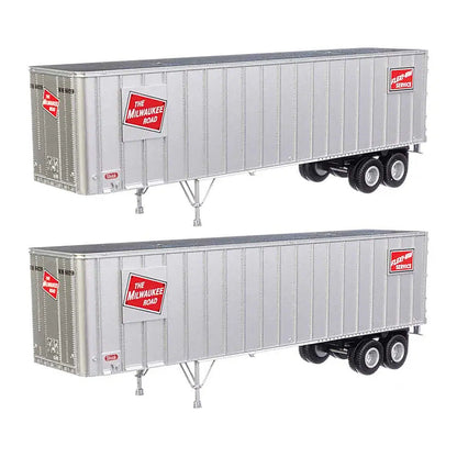 Walthers SceneMaster 2603 HO Flexi-Van 40' Trailer Milwaukee #1