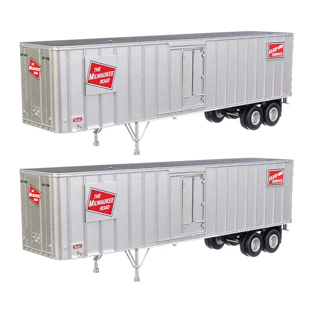 Walthers SceneMaster 2605 HO Flexi-Van 40' Trailer Milwaukee #3