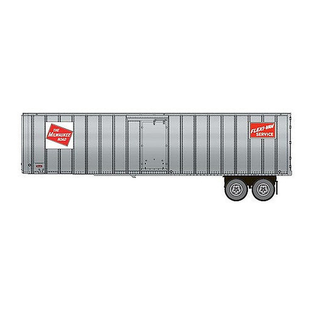Walthers SceneMaster 2605 HO Flexi-Van 40' Trailer Milwaukee #3