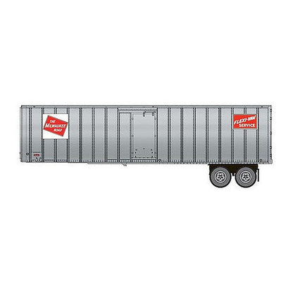 Walthers SceneMaster 2605 HO Flexi-Van 40' Trailer Milwaukee #3