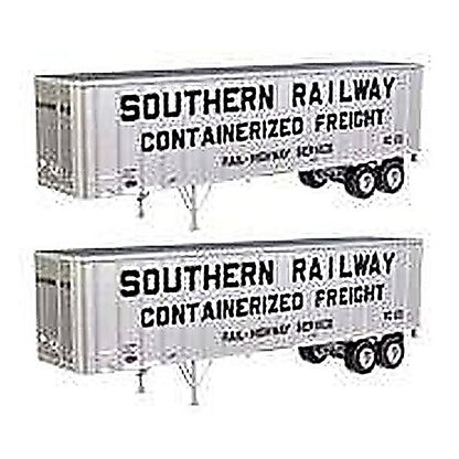 Walthers SceneMaster 949-2614 HO Flexi-Van 40' 2-Pack Southern Ry