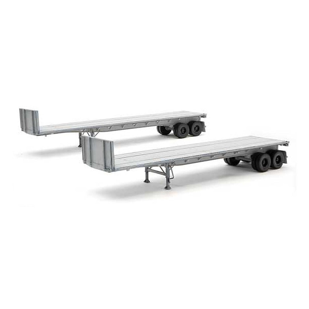 Walthers SceneMaster 949-2700 HO Scale 40' Flatbed Trailer - Kit - 2-Pack