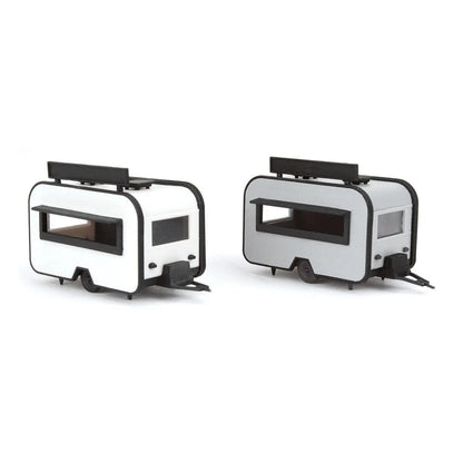 Walthers SceneMaster 2904 HO BBQ & Taco Food Trailers Kit