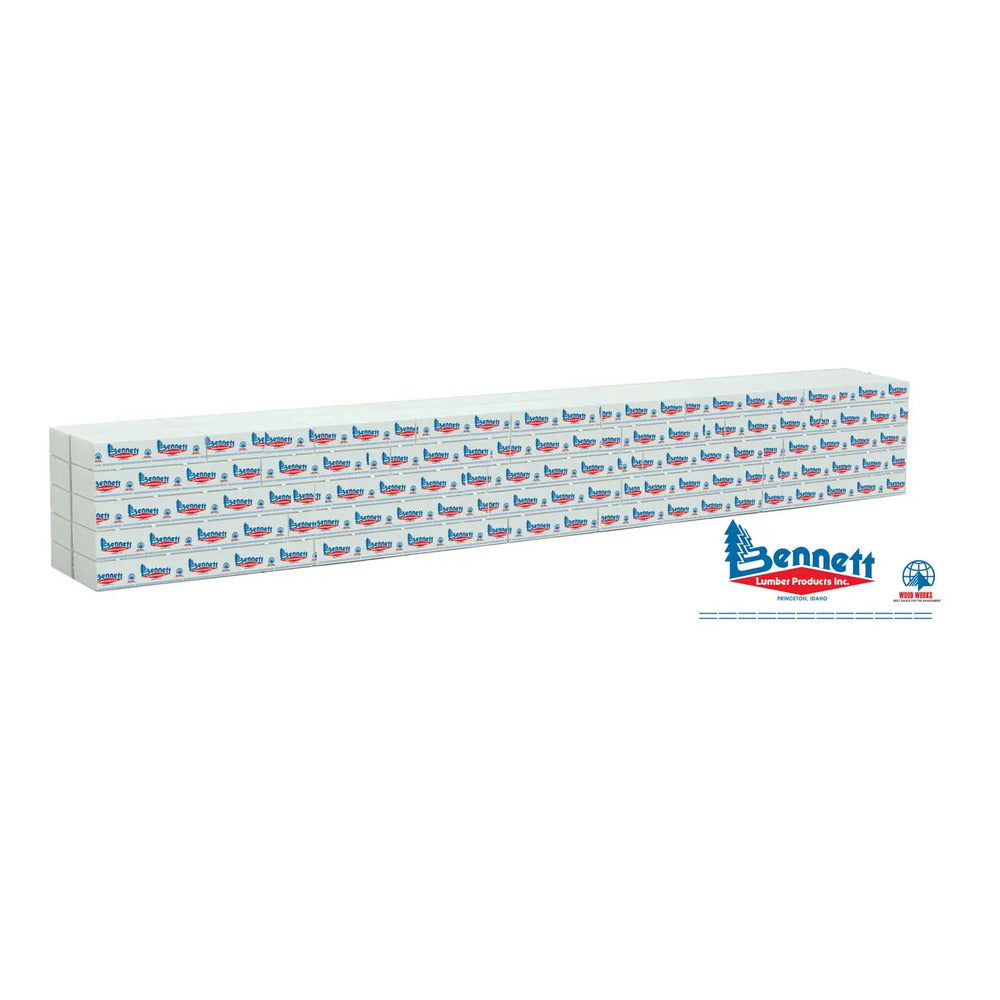 Walthers SceneMaster 949-3162 HO Wrapped Lumber Load Bennett Lumber