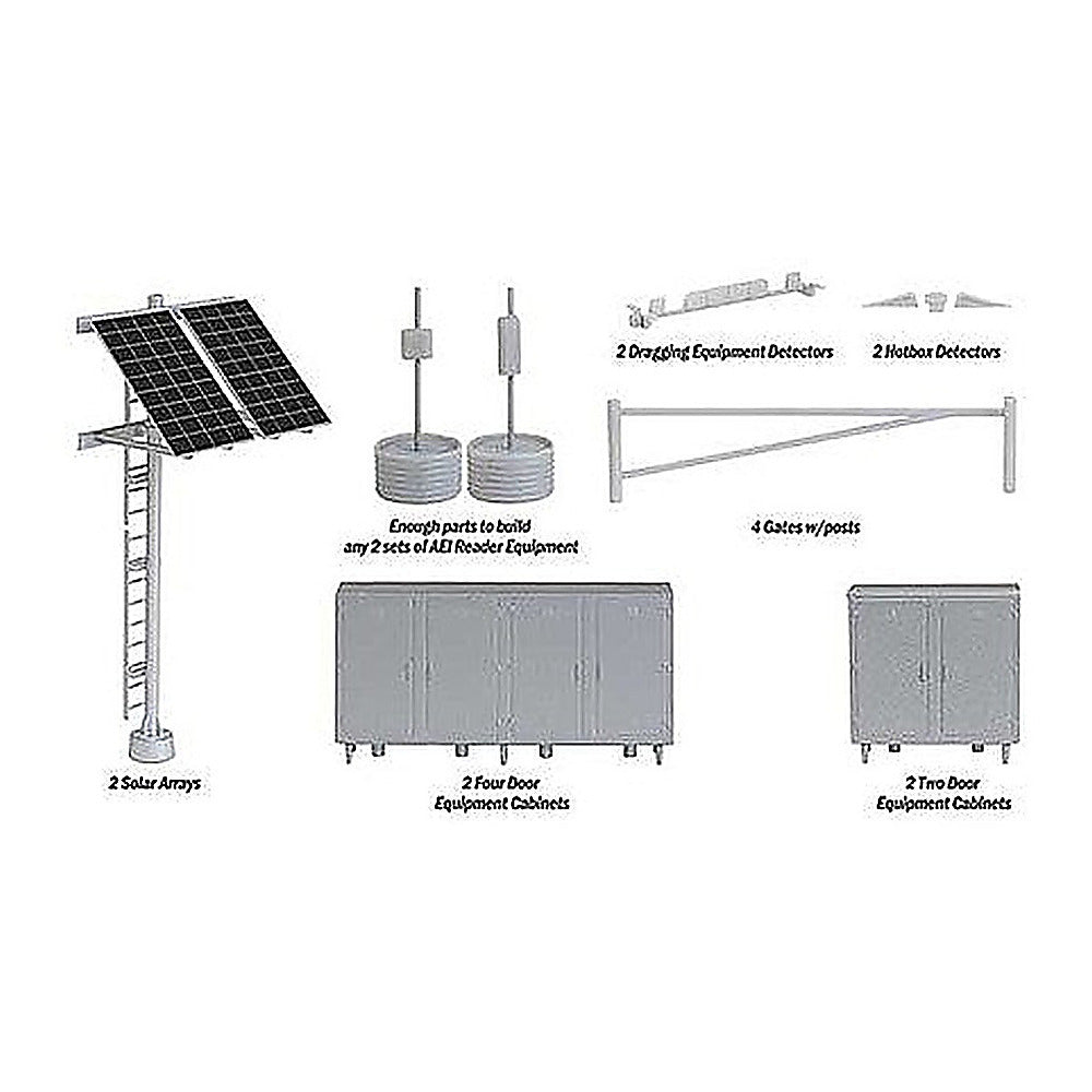 Walthers SceneMaster 4139 HO Modern Trackside Detail Kit