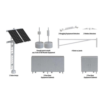 Walthers SceneMaster 4139 HO Modern Trackside Detail Kit