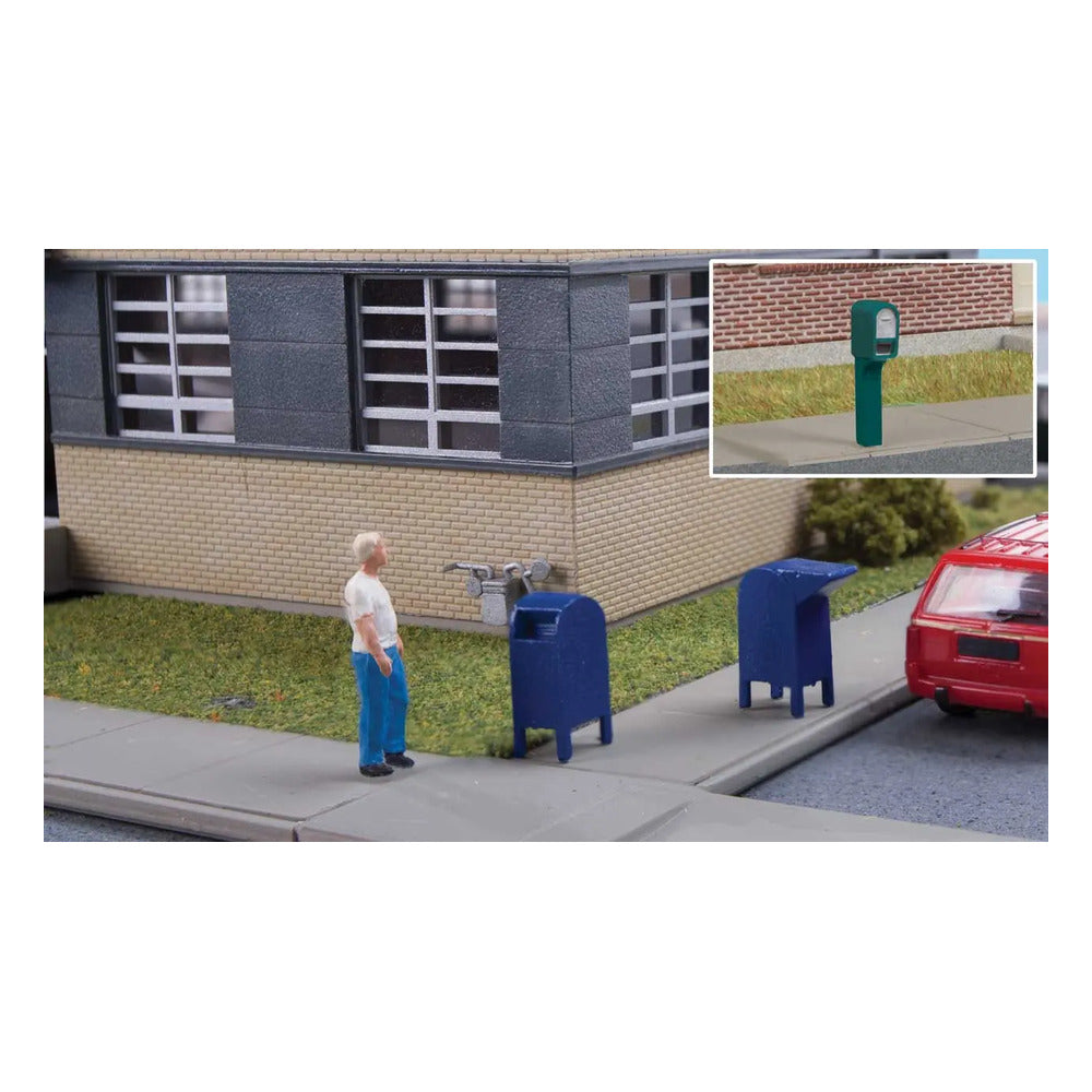 Walthers SceneMaster 949-4184 HO Roadside & City Mailboxes Kit