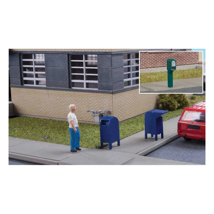 Walthers SceneMaster 949-4184 HO Roadside & City Mailboxes Kit