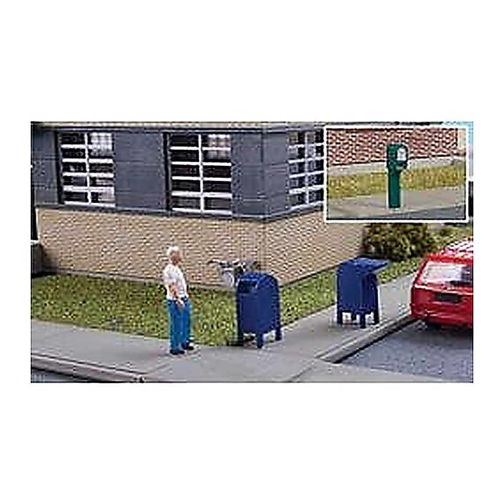 Walthers SceneMaster 949-4184 HO Roadside & City Mailboxes Kit