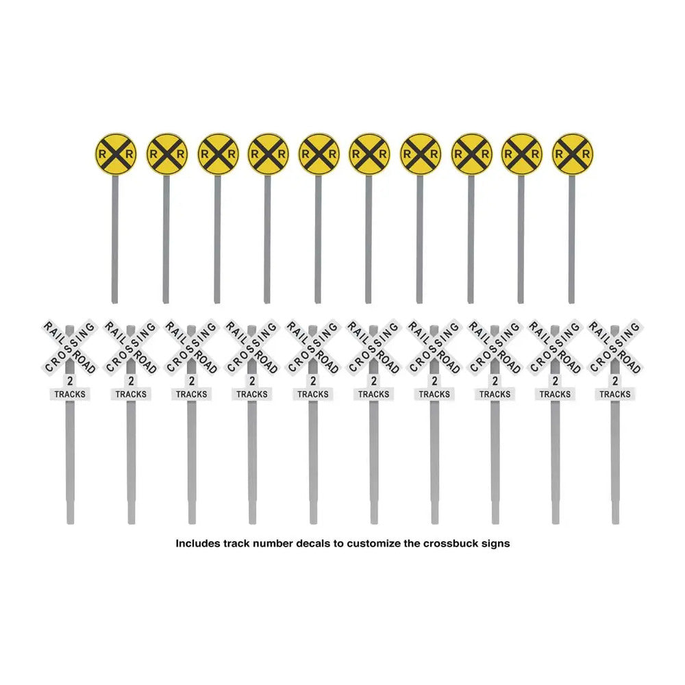Walthers SceneMaster 949-4197 HO Railroad Crossing Signs Set