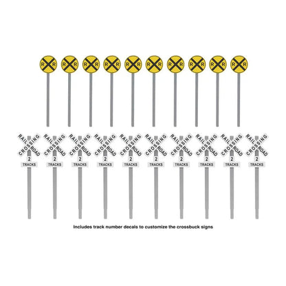 Walthers SceneMaster 949-4197 HO Railroad Crossing Signs Set