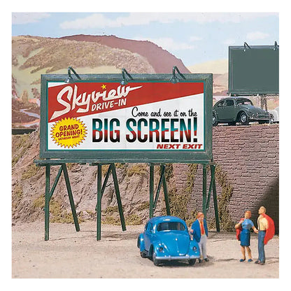 Walthers SceneMaster 949-4251 HO Cruisin' Roadside Billboards pkg(3)