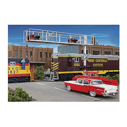 Walthers SceneMaster 4330 HO Cantilever Crossing Signal 2-Lane