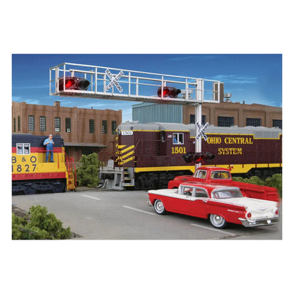 Walthers SceneMaster 4330 HO Cantilever Crossing Signal 2-Lane