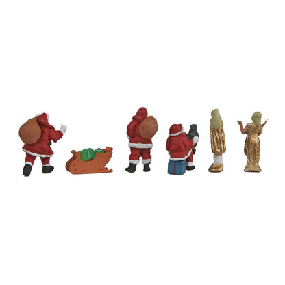 Walthers SceneMaster 6031 HO Christmas Figures pkg(6)
