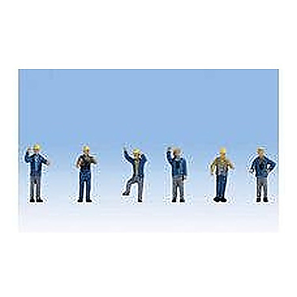 Walthers SceneMaster 949-6046 HO 1960s & 70s Yard Crewmen pkg(6)