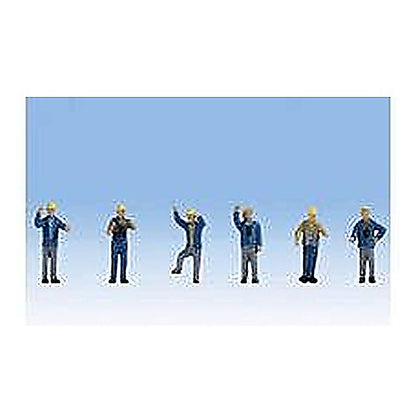 Walthers SceneMaster 949-6046 HO 1960s & 70s Yard Crewmen pkg(6)