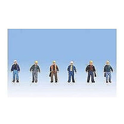 Walthers SceneMaster 949-6047 HO Construction Workers pkg(6) Set 2