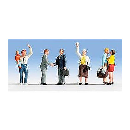 Walthers SceneMaster 949-6054 HO Travelers Saying Farewell pkg(6)