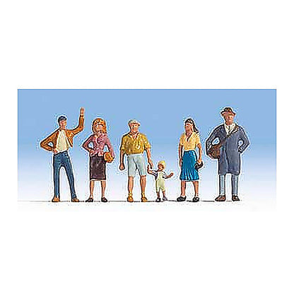 Walthers SceneMaster 6055 HO Pedestrians Set #1 pkg(6)