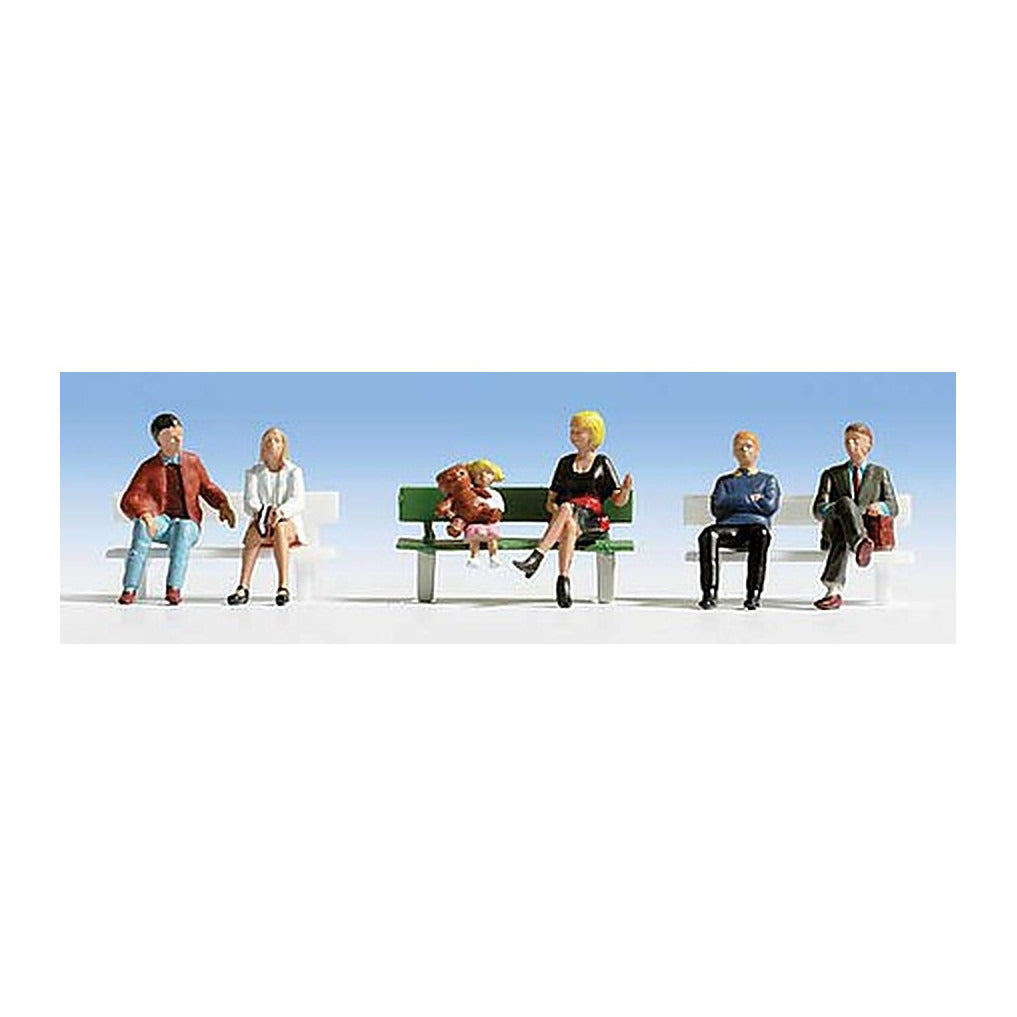 Walthers SceneMaster 6057 HO Seated People Set #1 pkg(6)