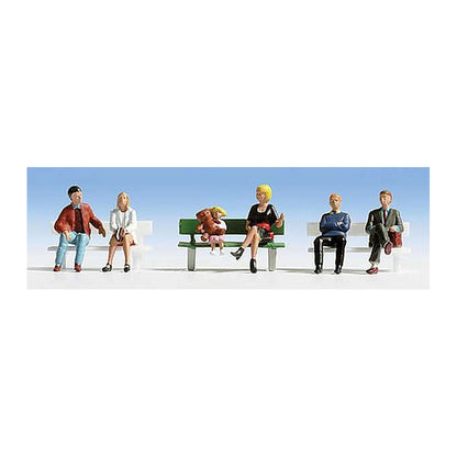 Walthers SceneMaster 6057 HO Seated People Set #1 pkg(6)
