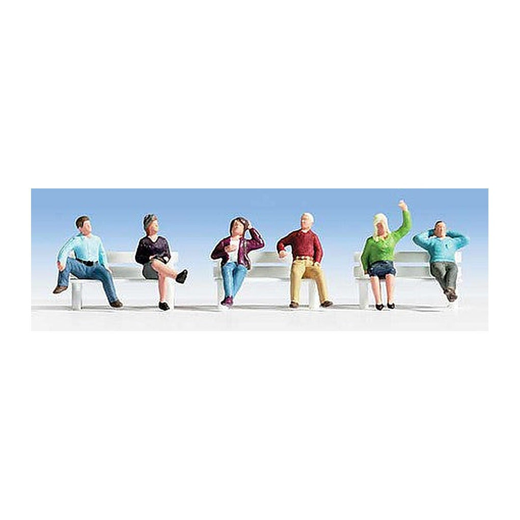 Walthers SceneMaster 6059 HO Seated People Set #3 pkg(6)