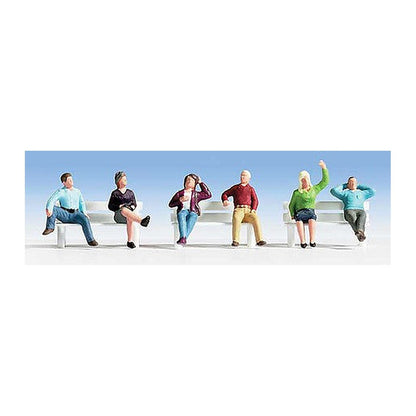Walthers SceneMaster 6059 HO Seated People Set #3 pkg(6)