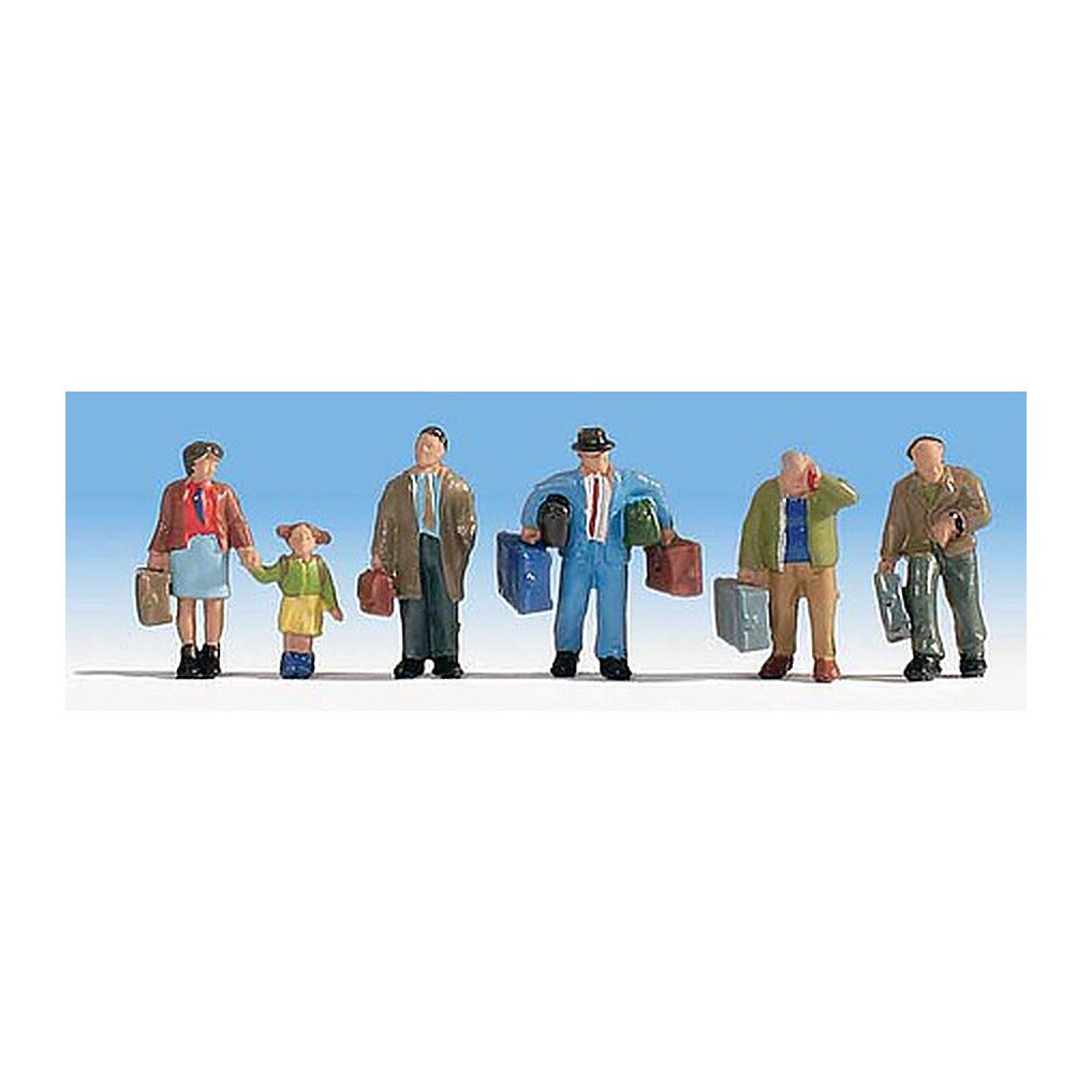 Walthers SceneMaster 6060 HO Travelers with Luggage pkg(5)