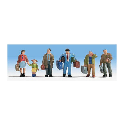 Walthers SceneMaster 6060 HO Travelers with Luggage pkg(5)