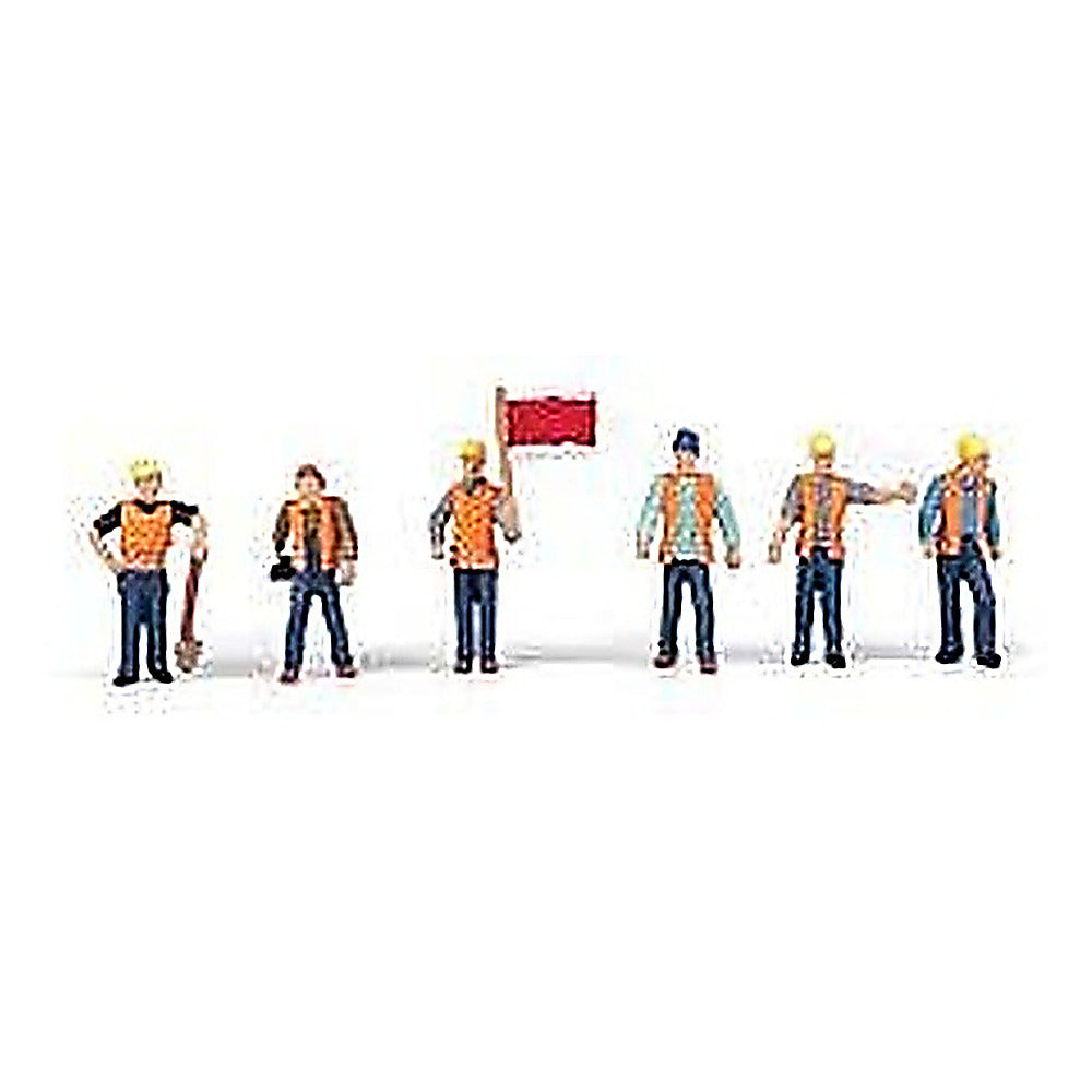Walthers SceneMaster 949-6067 HO Railroad Track Workers pkg(6) Set 2
