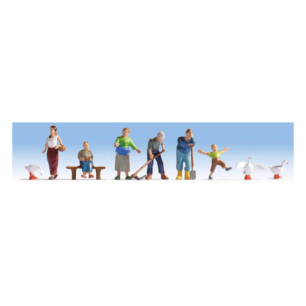 Walthers SceneMaster 949-6071 HO Farmers 6 Figures with Accessories