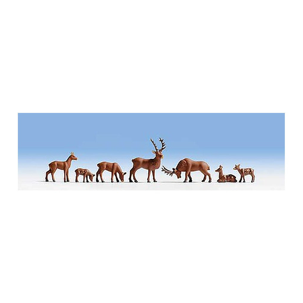 Walthers SceneMaster 6076 HO Wild Deer pkg(8)
