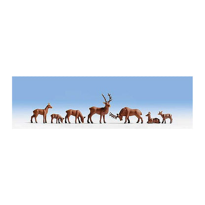 Walthers SceneMaster 6076 HO Wild Deer pkg(8)