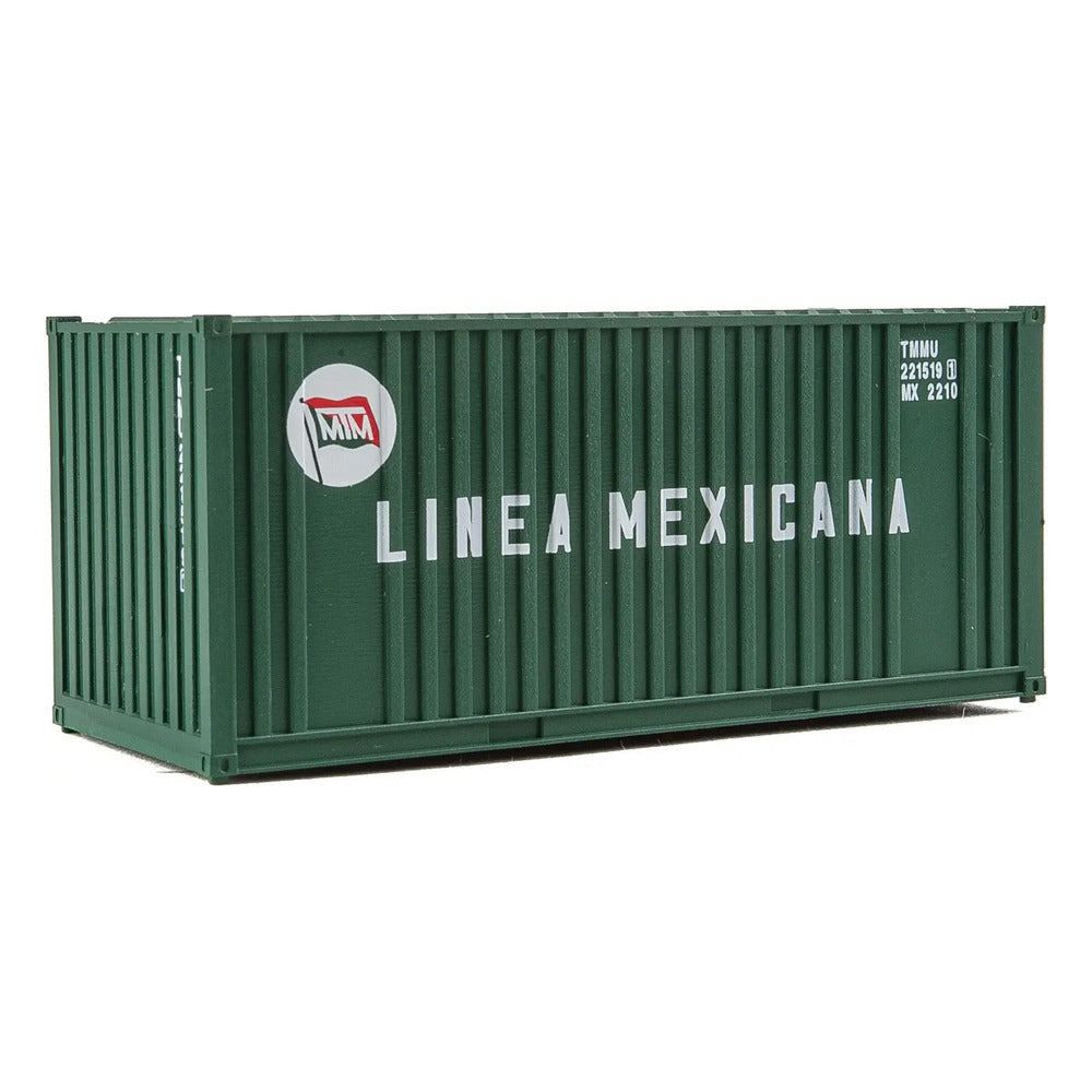 Walthers SceneMaster 949-8008 HO 20' Container Linea Mexicana