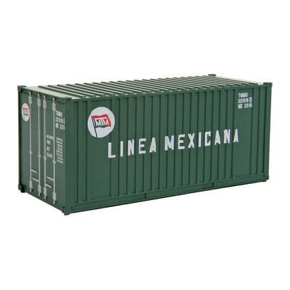 Walthers SceneMaster 949-8008 HO 20' Container Linea Mexicana