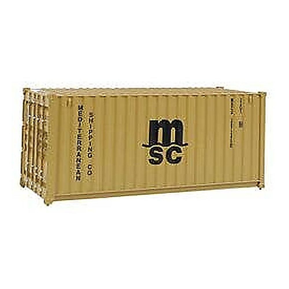Walthers SceneMaster 949-8057 HO 20' Corrugated Container MSC