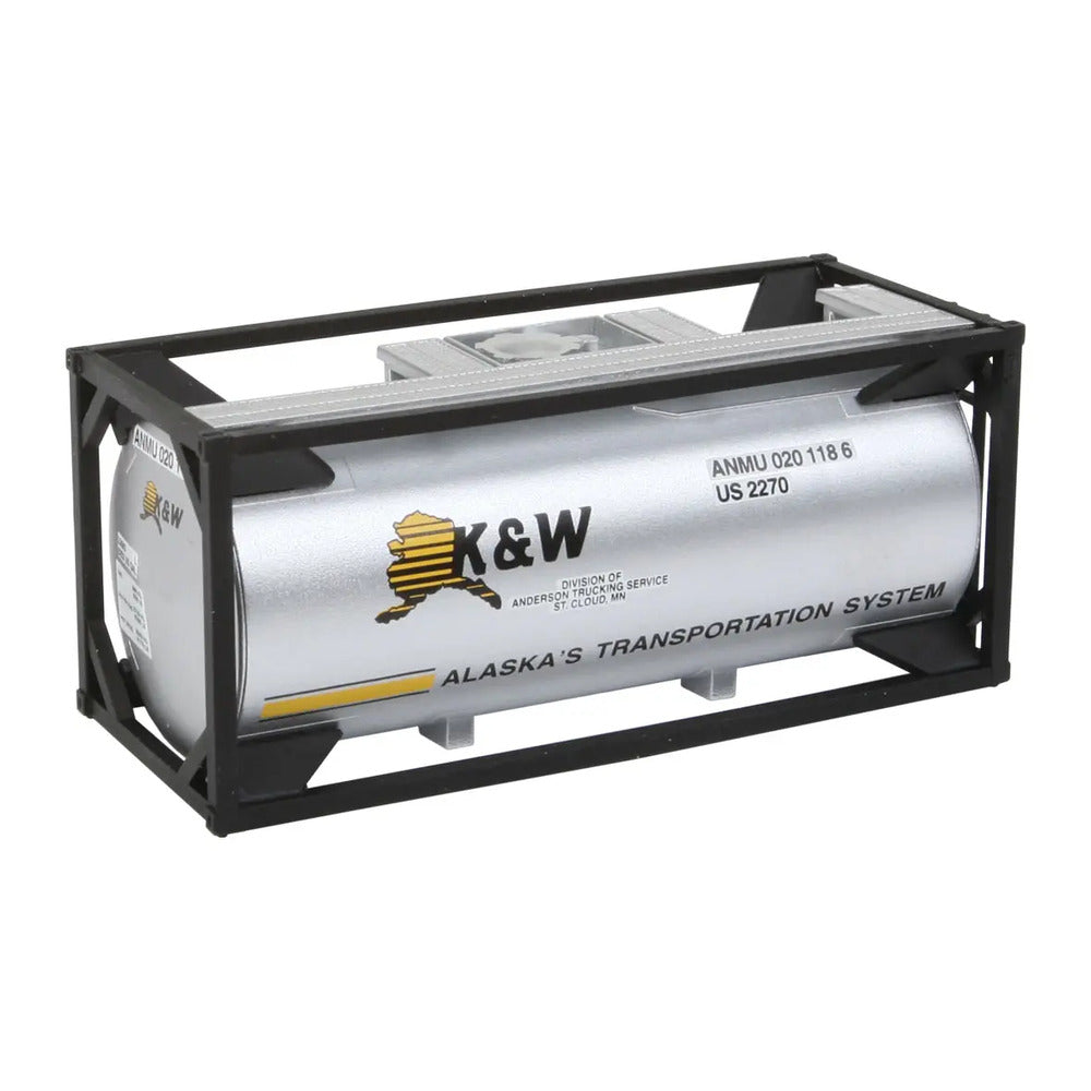 Walthers SceneMaster 949-8102 HO 20' Tank Container Kit - K&W Alaska