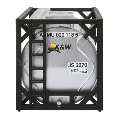 Walthers SceneMaster 949-8102 HO 20' Tank Container Kit - K&W Alaska