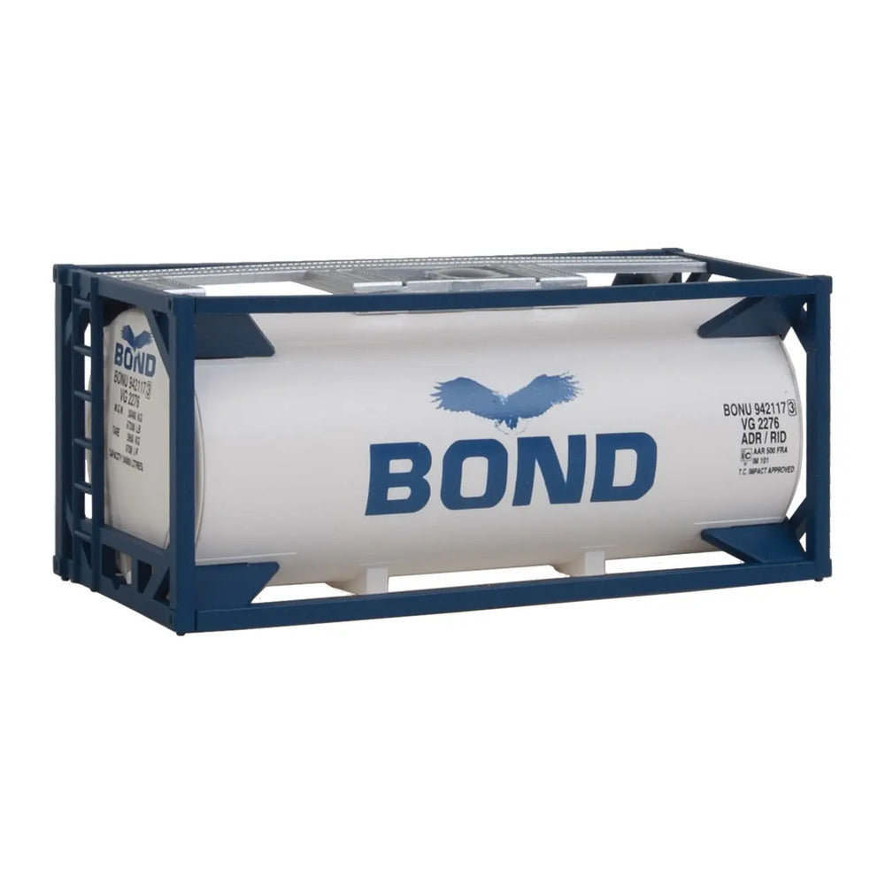 Walthers SceneMaster 949-8103 HO 20' Tank Container Kit - Bond