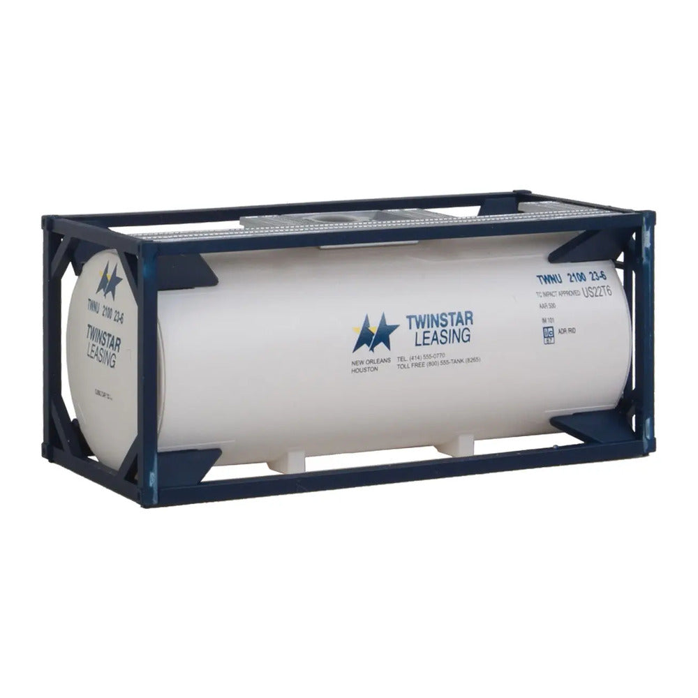 Walthers SceneMaster 949-8106 HO 20' Tank Kit - Twinstar Leasing